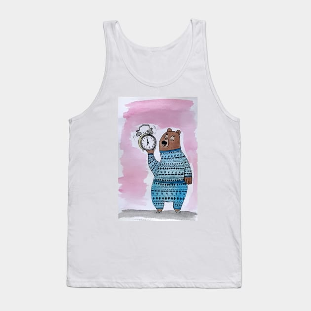 Good Morning Mr. Bear Tank Top by SanMade